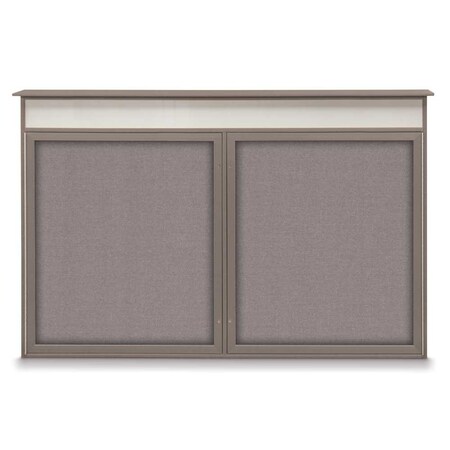 United Visual Products Open Faced Traditional Corkboard, 96x48" UV647A-SATIN-CORK